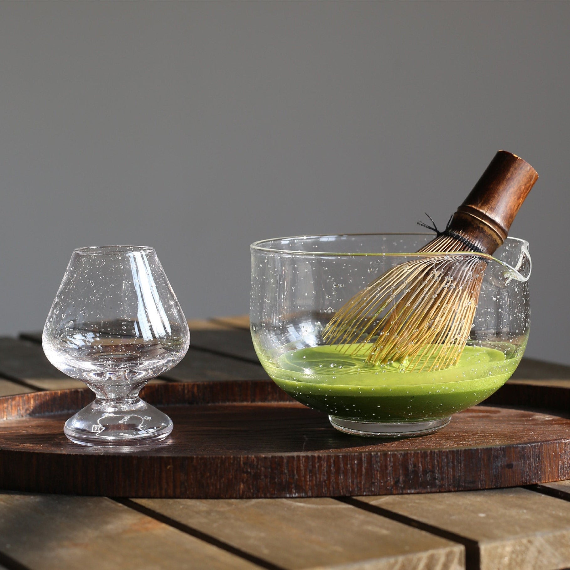 Clear Glass Matcha Bowl