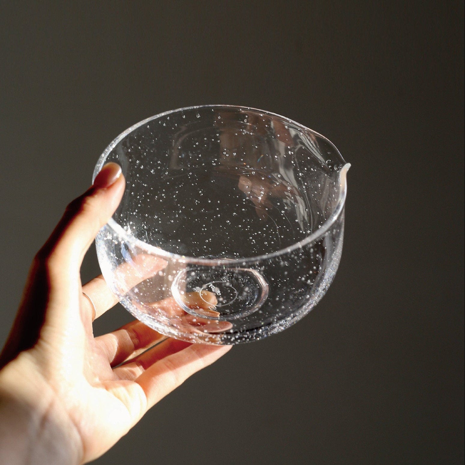 Clear Glass Matcha Bowl